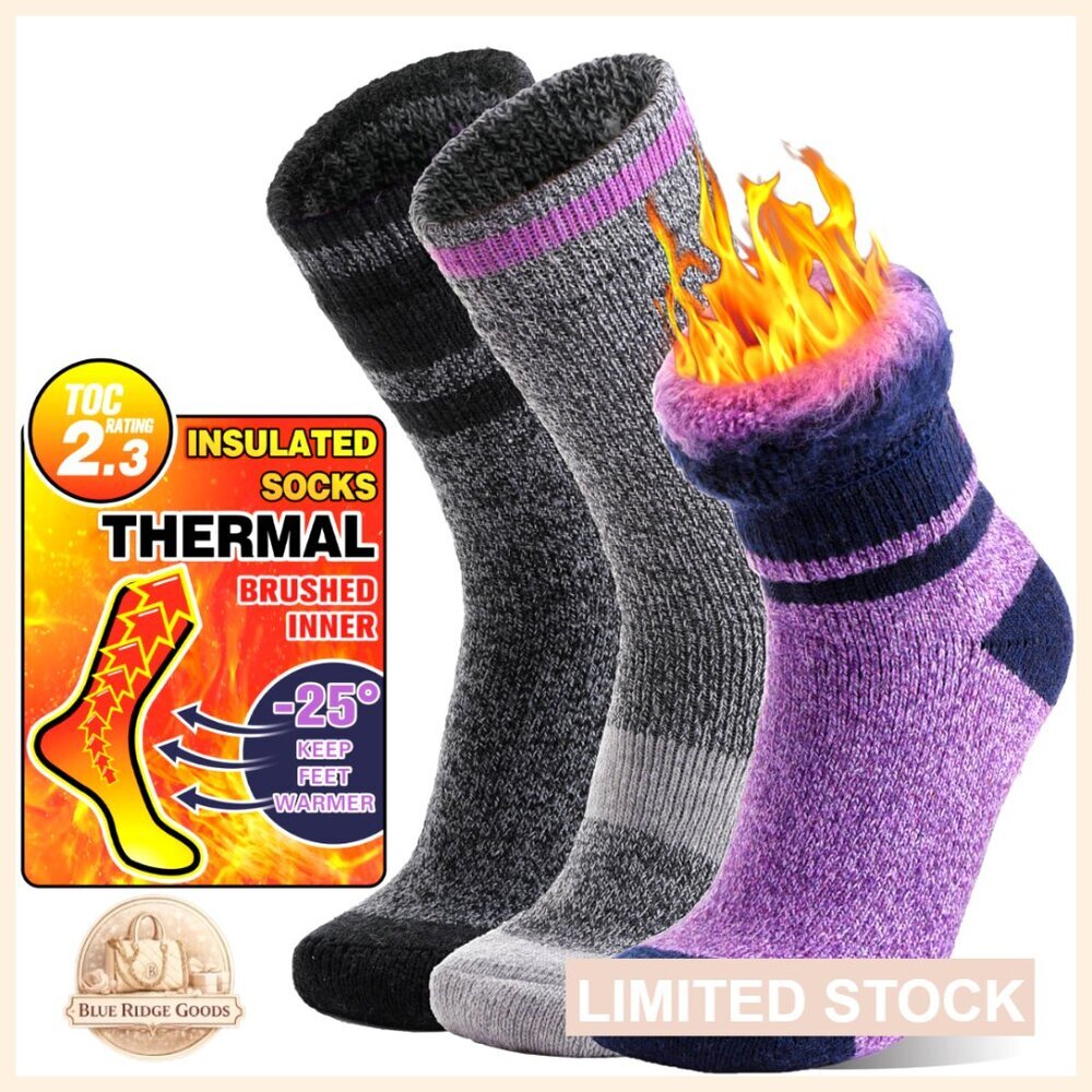 Thermal Winter Socks Thick Extra Warm Insulated Ski Boot Cold Weather